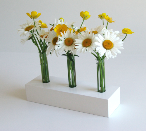 Holzvase - "White Spring"