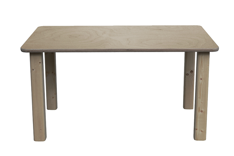 Eli-Kids Kindertisch Rechteckig - Massivholz Tisch Für Kinderzimmer