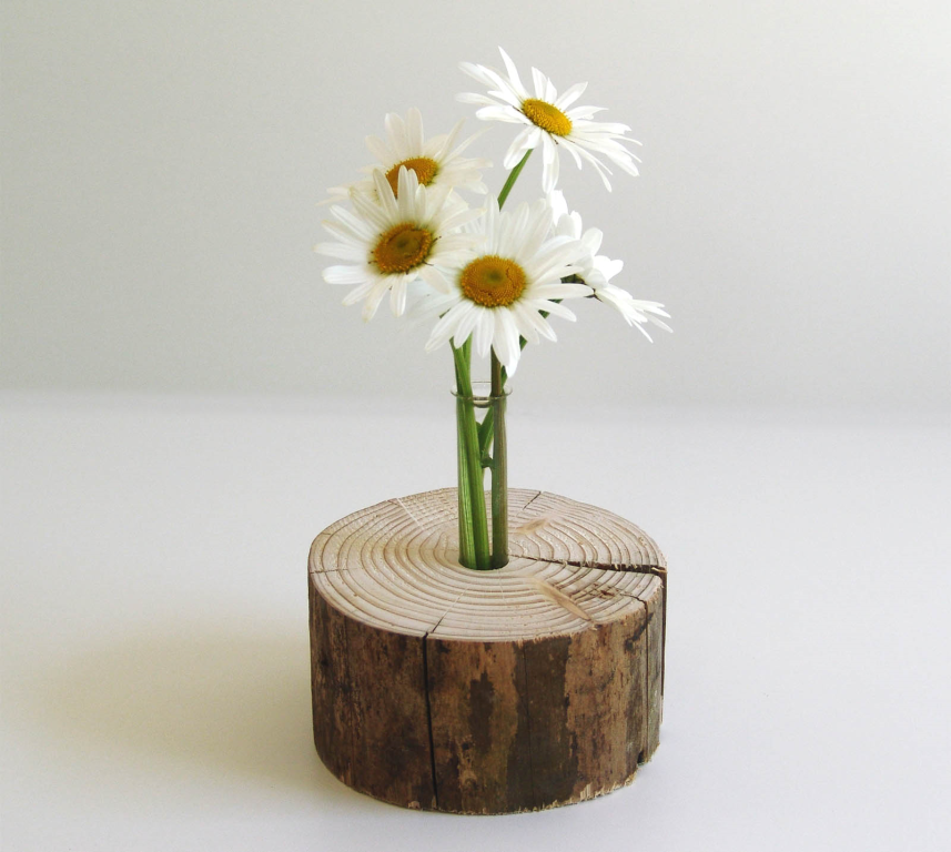 Holzvase - "Natur-Pur"